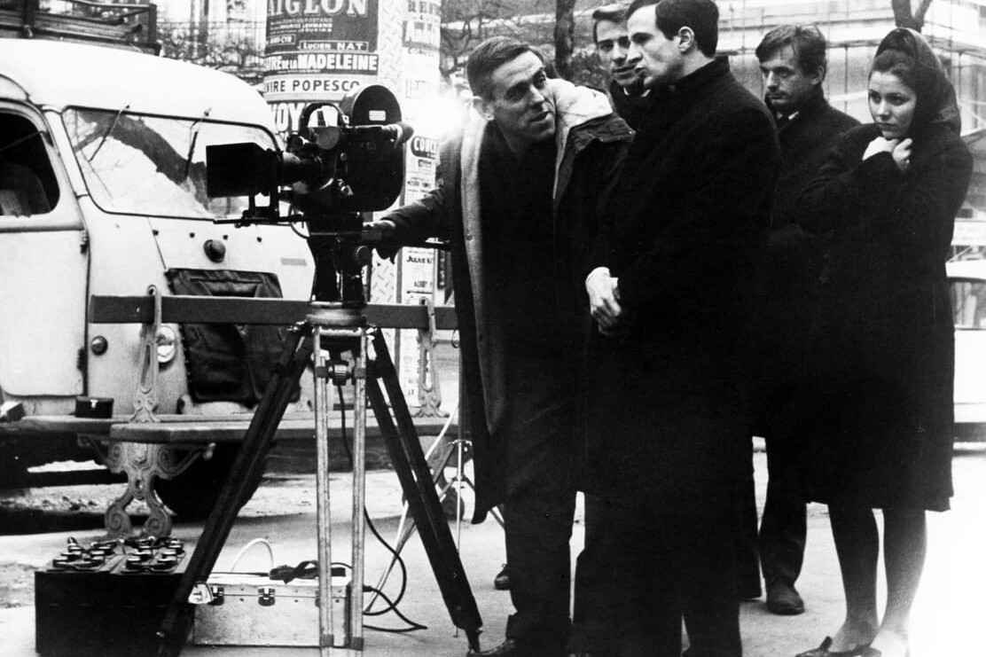 Raoul Coutard under inspelningen av Den lena huden (François Truffaut, 1964)