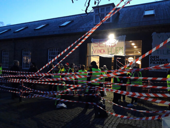 Skolblokad första morgonen (2019) Foto: Claes Hedlund